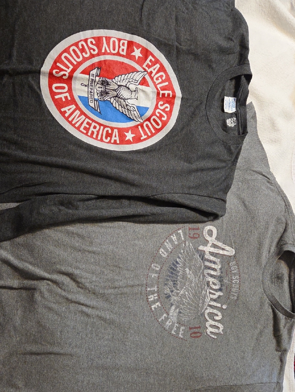 Boy Scouts Of America  Bundle Of 2:  Eagle Scout Long Sleeve And BSA Short Sleev